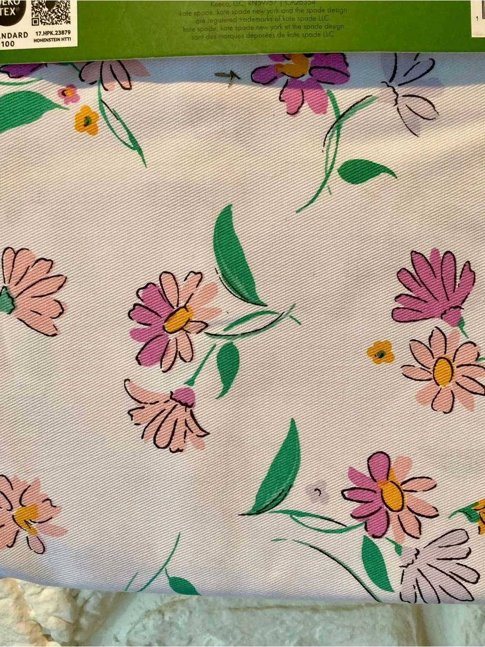 New with tags- Kate Spade New York 72” x 72” “dreamy daisy” shower curtain